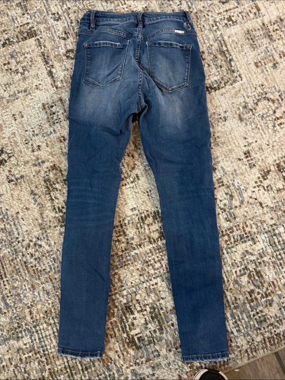 KanCan Distressed Dark Blue Skinny Jeans